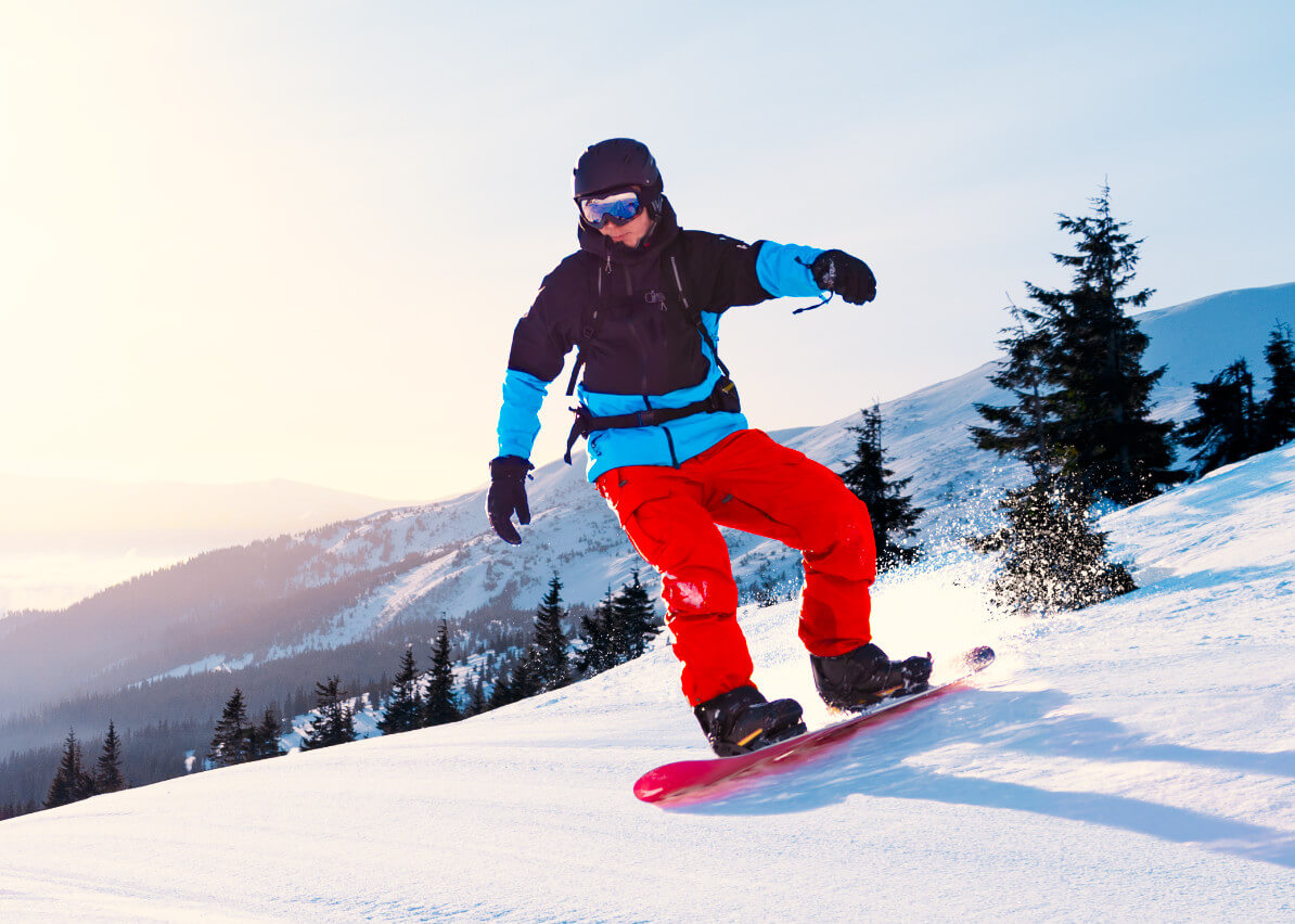 snowboarding